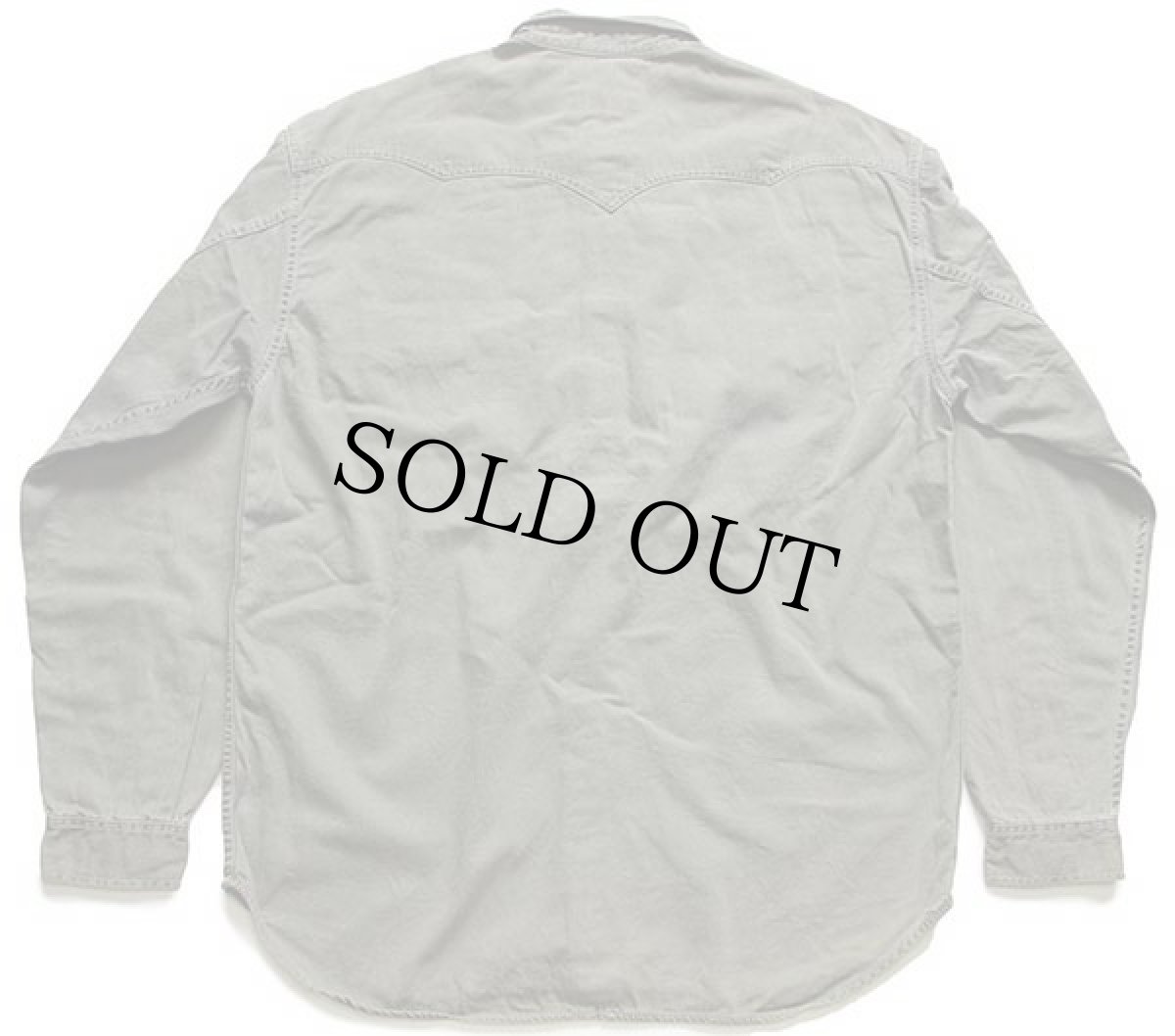 画像2: 90s Levi'sリーバイス カラーデニム ウエスタンシャツ グリーングレー XL★ユーロ (2)