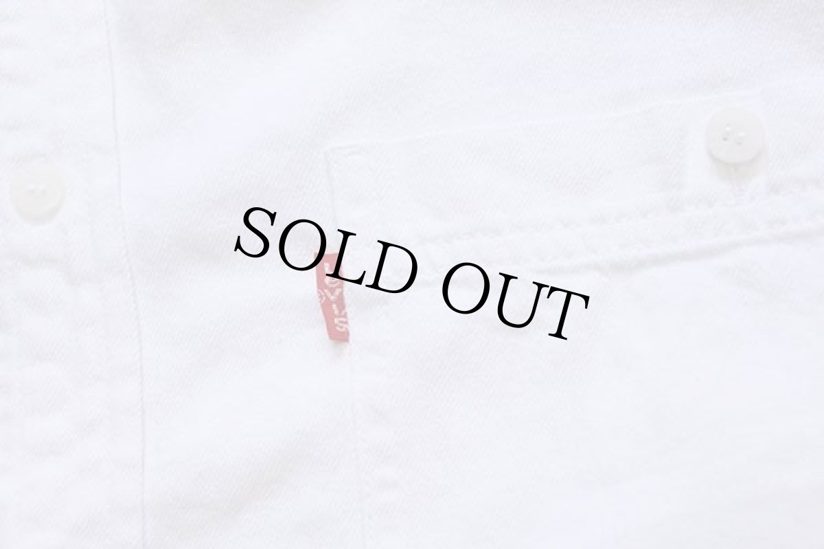 画像5: 90s Levi'sリーバイス ホワイト デニムシャツ M (5)