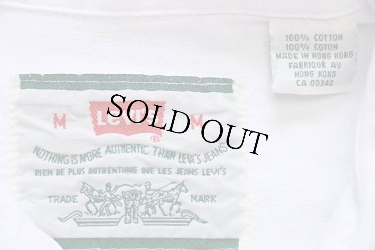 画像4: 90s Levi'sリーバイス ホワイト デニムシャツ M (4)