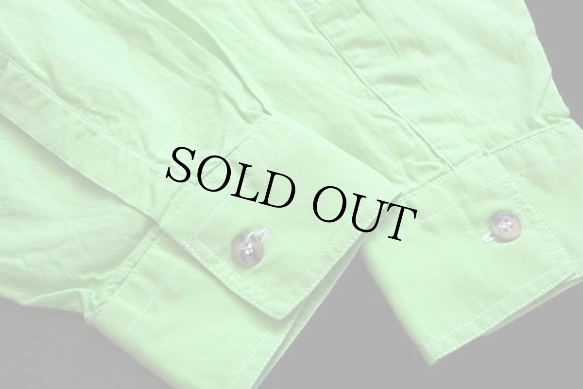 画像6: 90s イタリア製 Levi'sリーバイス コットンシャツ 蛍光グリーン XL★ユーロ (6)