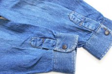 画像6: 80s Levi'sリーバイス デニム ウエスタンシャツ カスタム M★ユーロ (6)