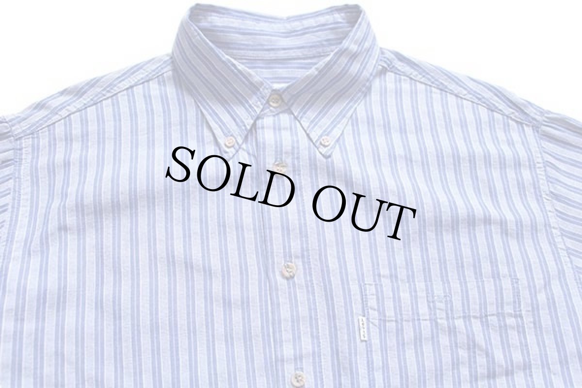 画像3: 90s Levi'sリーバイス ランダムストライプ ボタンダウン コットンシャツ L★ユーロ (3)