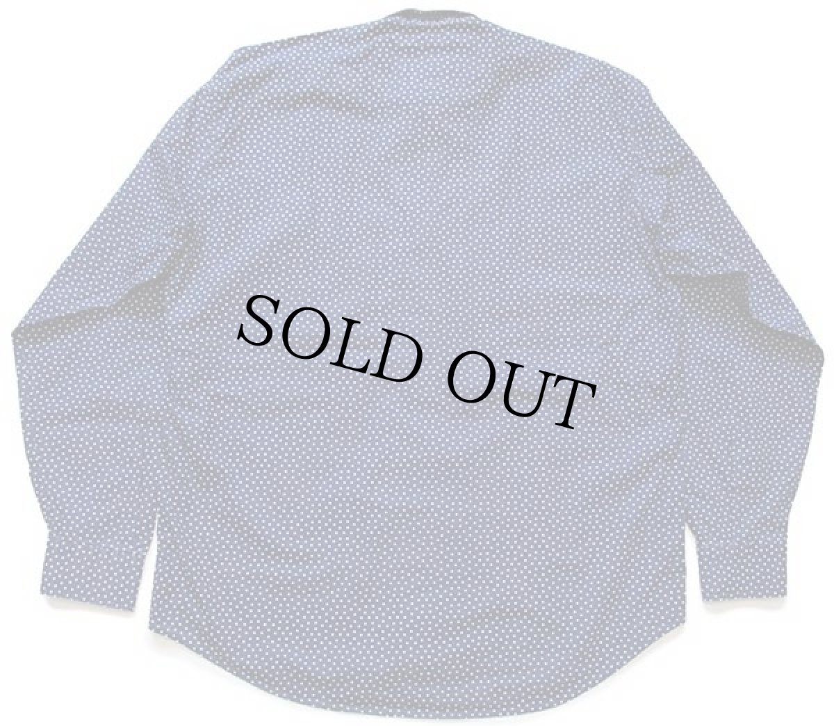 画像2: 90s イタリア製 GP.BELLINI スター総柄×ストライプ 切り替え コットンシャツ 紺×白×赤 L (2)