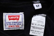 画像5: 90s イタリア製 Levi'sリーバイス ヘンリーネック コットン アンダーシャツ 黒 M★ユーロ (5)