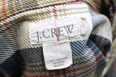 画像4: 90s J.CREW チェック ボタンダウン コットン フランネルシャツ L (4)