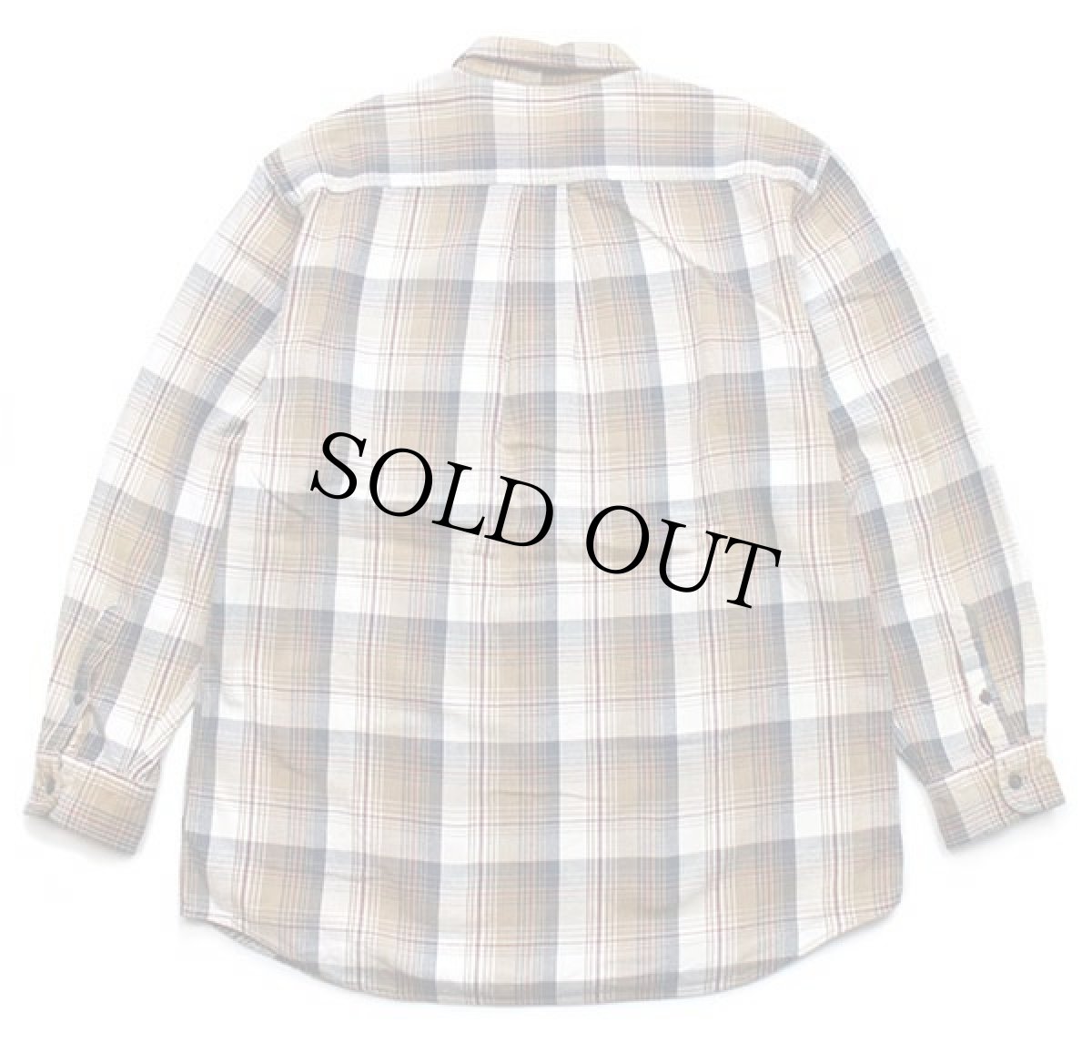 画像2: 90s J.CREW チェック ボタンダウン コットン フランネルシャツ L (2)