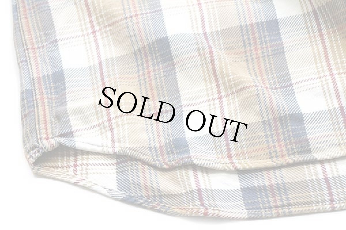 画像5: 90s J.CREW チェック ボタンダウン コットン フランネルシャツ L (5)