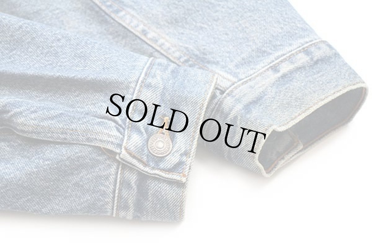 画像8: 90s USA製 Levi'sリーバイス 70699 チェック ネルライナー デニムジャケット 4ポケット M (8)