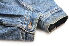 画像8: 90s USA製 Levi'sリーバイス 70699 チェック ネルライナー デニムジャケット 4ポケット M (8)