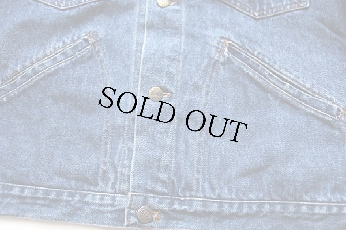 画像5: 90s イタリア製 CLARK デニムジャケット 4ポケット L (5)