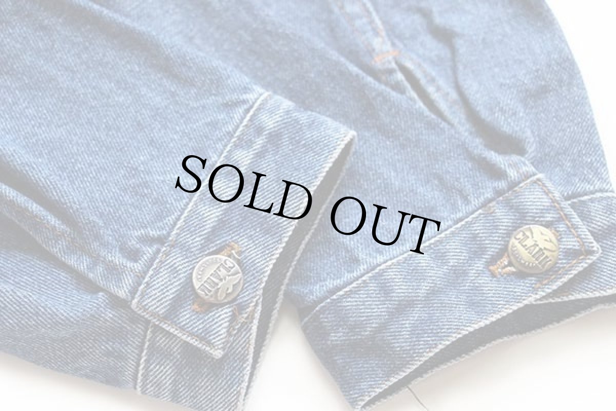 画像6: 90s イタリア製 CLARK デニムジャケット 4ポケット L (6)