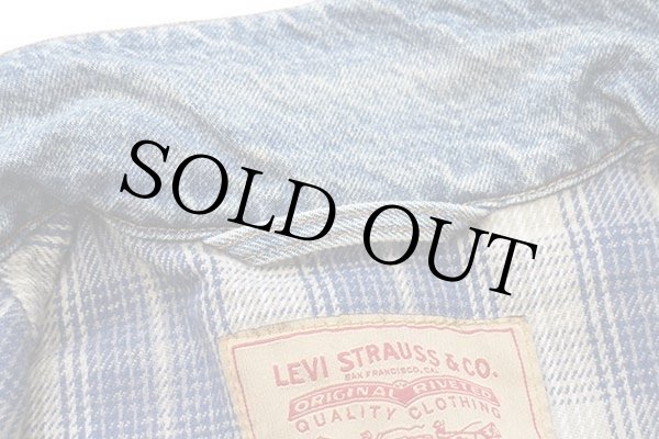90s USA製 Levi'sリーバイス 70699 チェック ネルライナー デニム