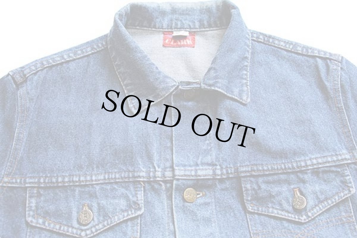 画像3: 90s イタリア製 CLARK デニムジャケット 4ポケット L (3)
