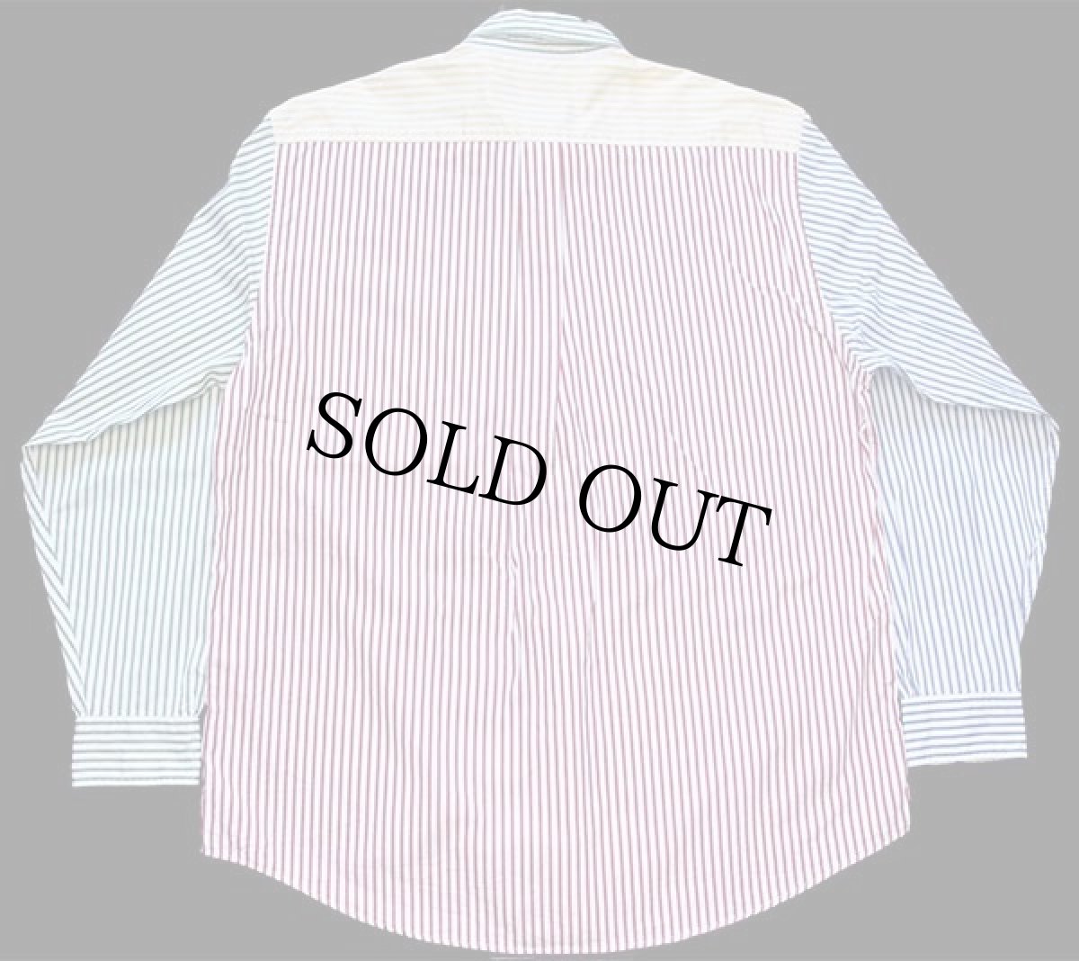 画像2: Brooks Brothersブルックスブラザーズ クレイジーパターン ストライプ ボタンダウン コットンシャツ L (2)