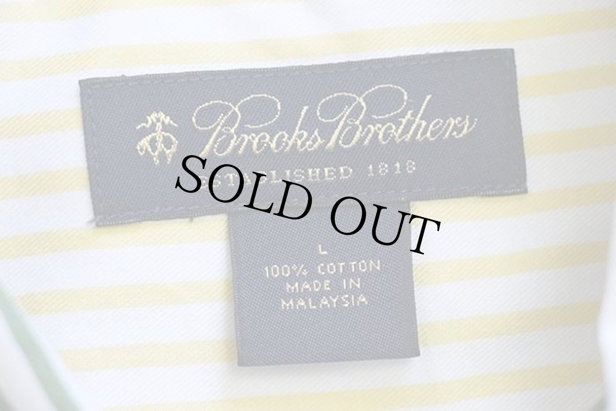 画像4: Brooks Brothersブルックスブラザーズ クレイジーパターン ストライプ ボタンダウン コットンシャツ L (4)