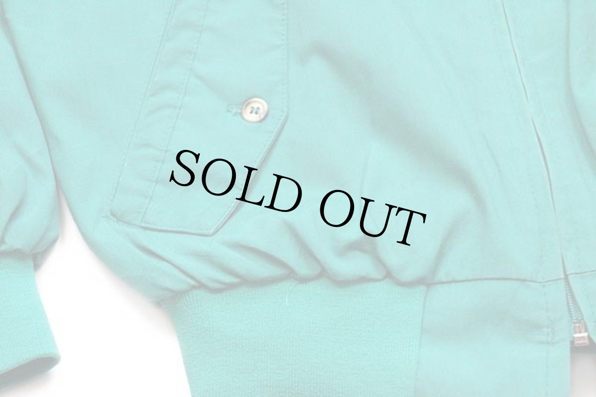 画像6: 80s USA製 King Louieキングルイ SEARS KENMORE WATER SYSTEMS 刺繍 G9タイプ タータンチェックライナー ハリントンジャケット 緑 L (6)