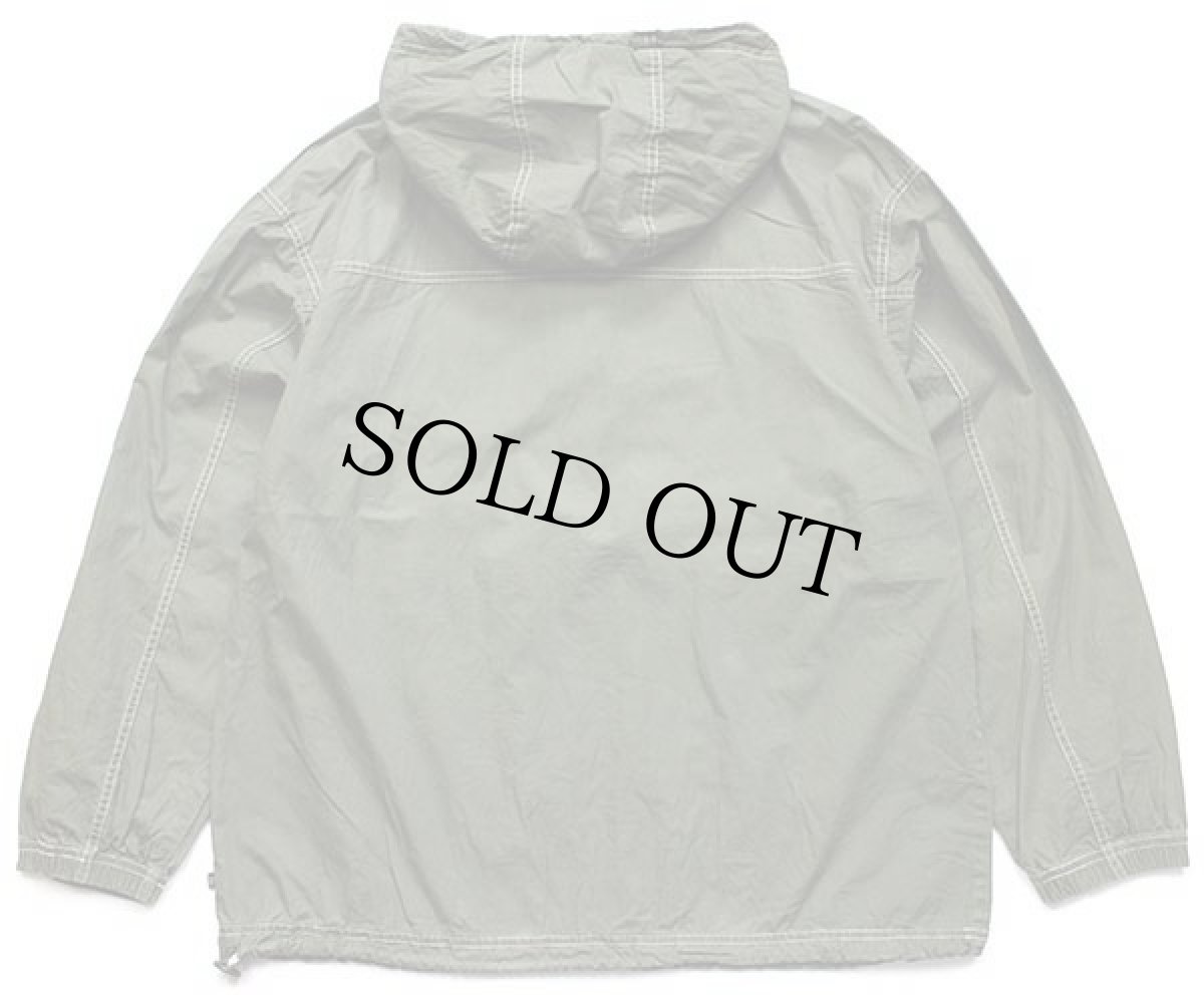 画像2: 00s GAPギャップ ハーフジップ コットンポプリン アノラックパーカー オリーブ M (2)