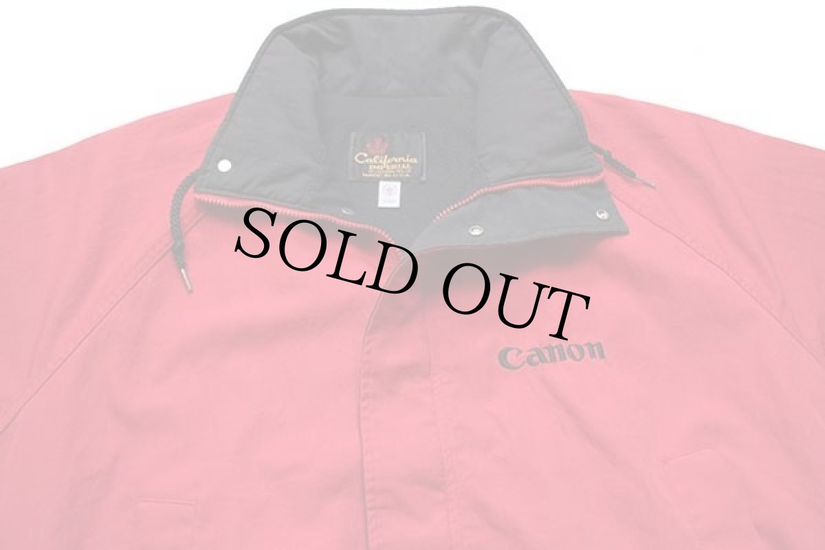 画像3: 80s USA製 California IMPERIAL Canonキャノン 刺繍 ジャケット 赤 XL (3)