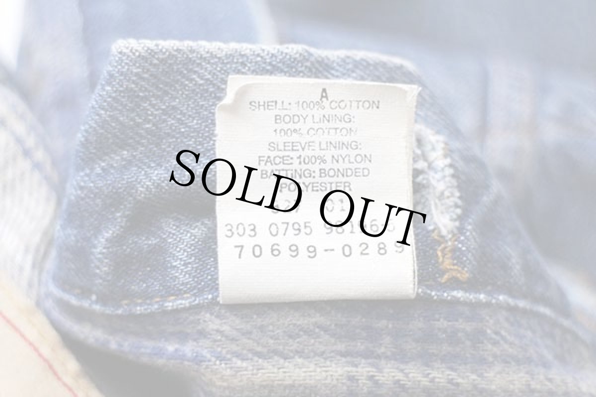 画像5: 90s USA製 Levi'sリーバイス 70699 チェック ネルライナー デニムジャケット 4ポケット M (5)