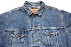 画像3: 90s USA製 Levi'sリーバイス 70699 チェック ネルライナー デニムジャケット 4ポケット M (3)