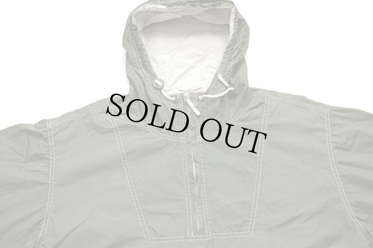 画像3: 00s GAPギャップ ハーフジップ コットンポプリン アノラックパーカー オリーブ M (3)