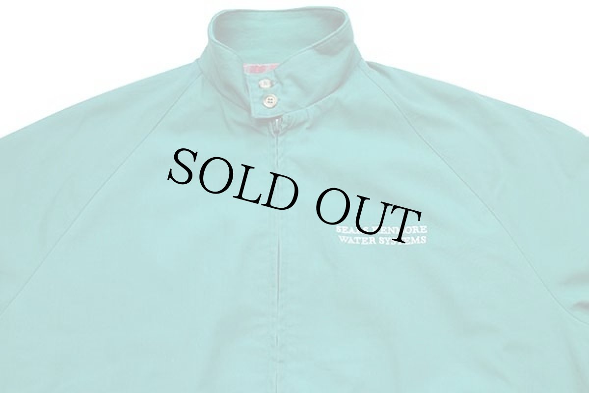 画像3: 80s USA製 King Louieキングルイ SEARS KENMORE WATER SYSTEMS 刺繍 G9タイプ タータンチェックライナー ハリントンジャケット 緑 L (3)