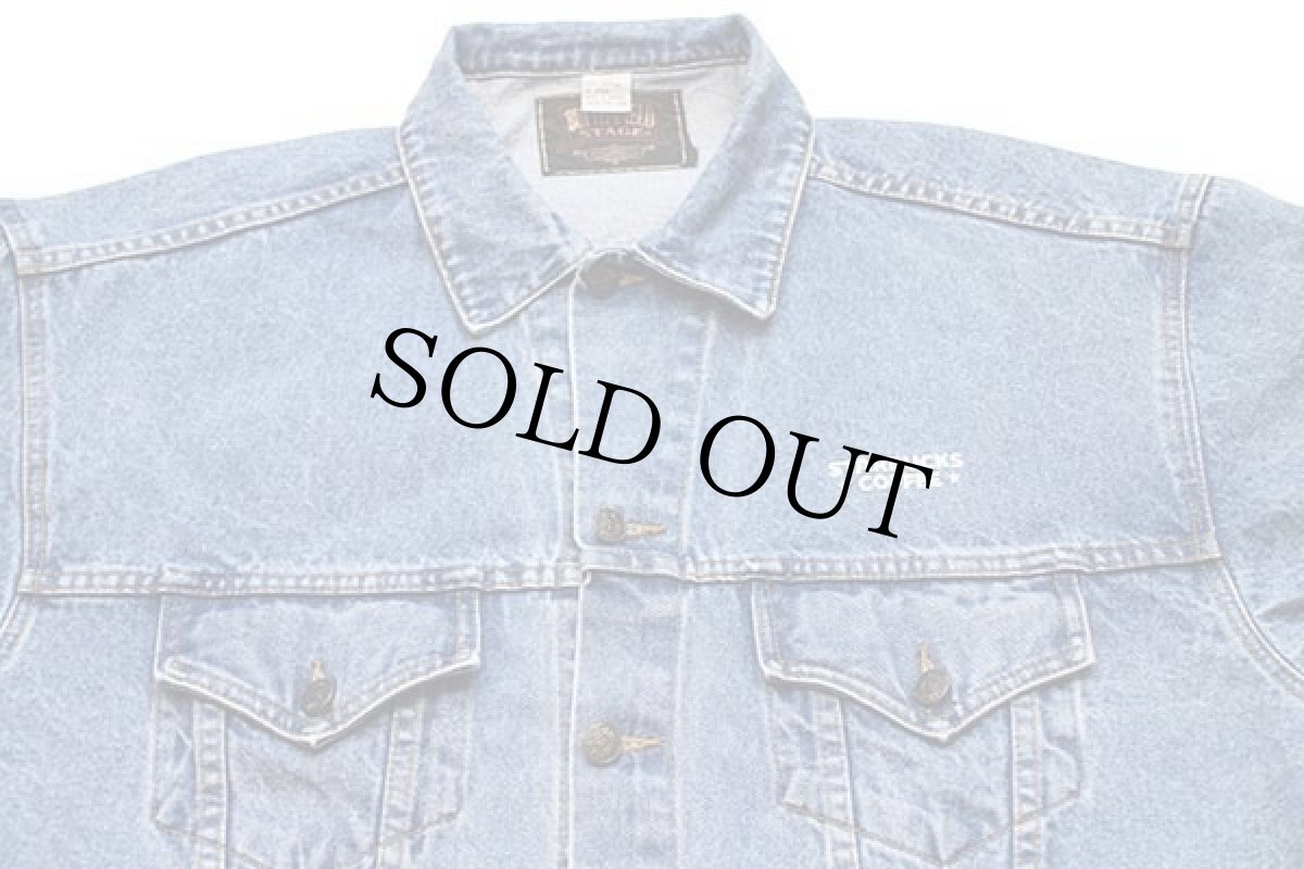 画像3: 90s STARBUCKS COFFEE スターバックス コーヒー 刺繍 デニムジャケット 4ポケット L (3)