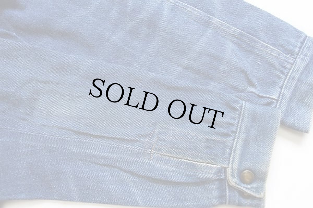 画像7: 80s UNKNOWN スタッズ付き デニムジャケット 4ポケット (7)