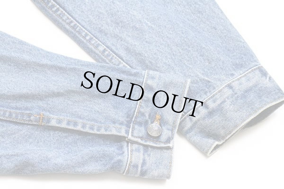 画像5: 90s STARBUCKS COFFEE スターバックス コーヒー 刺繍 デニムジャケット 4ポケット L (5)