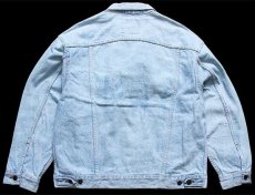 画像2: 90s USA製 Levi'sリーバイス 70507 デニムジャケット 4ポケット アイスブルー L (2)