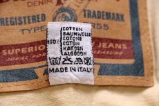 画像5: イタリア製 Dieselディーゼル ロゴ刺繍 コットンツイルジャケット ベージュ S (5)