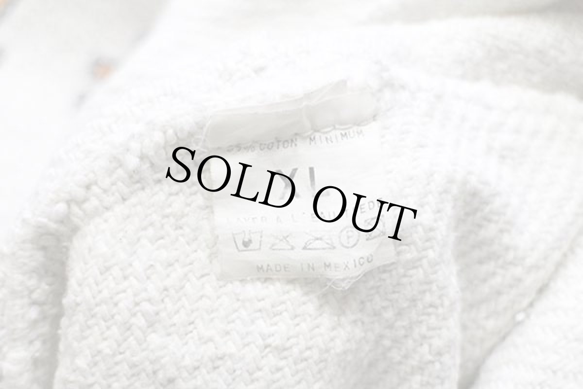 画像4: メキシコ製 Corona MEMBER OF THE BEACH CLUB ロゴ メキシカンパーカー オフホワイト XL (4)