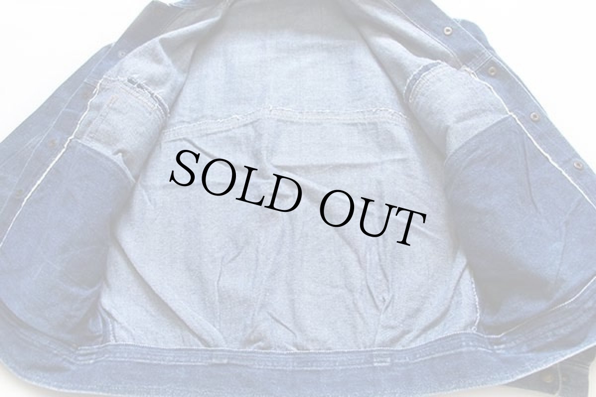 画像4: 80s UNKNOWN スタッズ付き デニムジャケット 4ポケット (4)