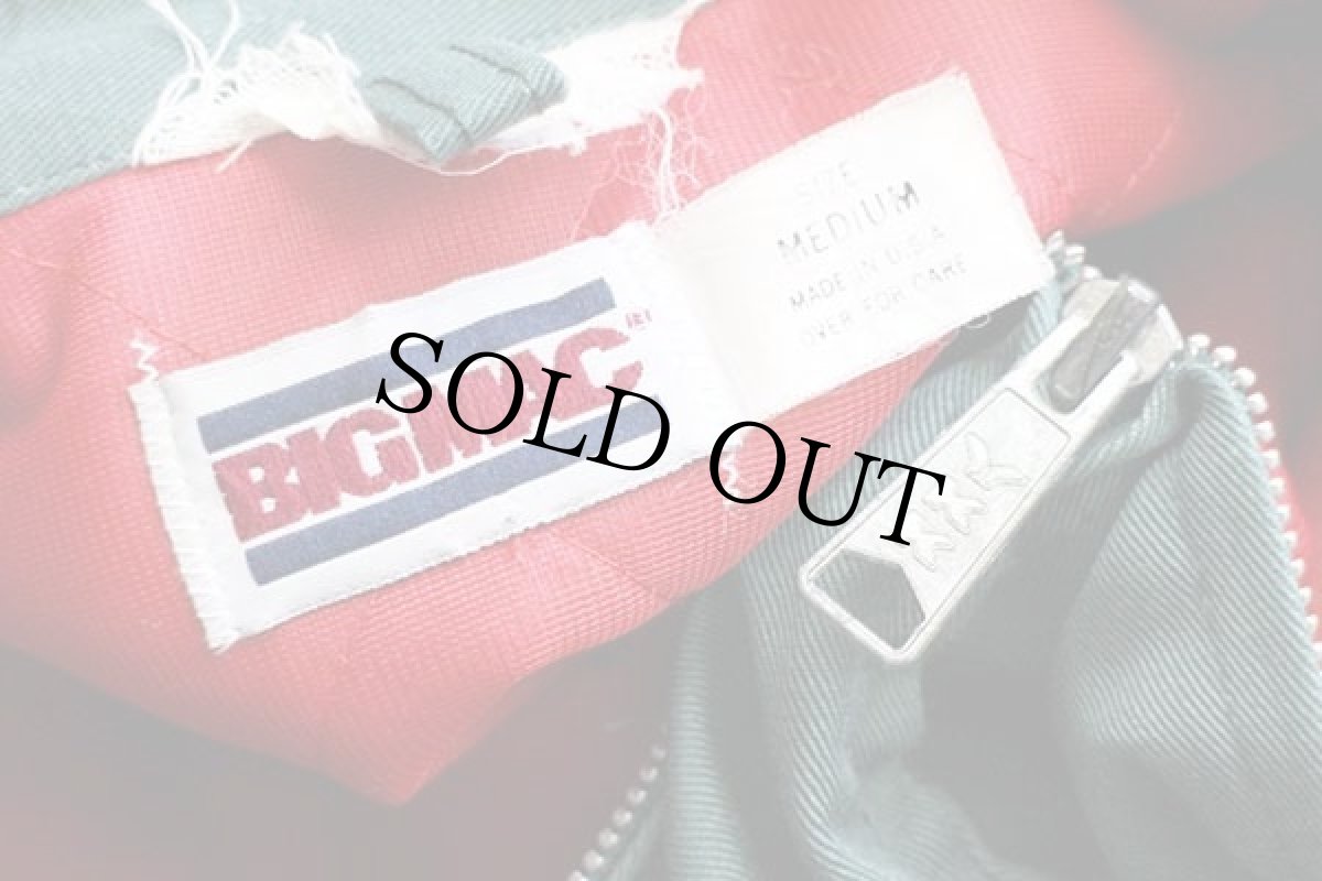 画像5: 80s USA製 BIGMACビッグマック キルティングライナー ワークジャケット 緑 M (5)