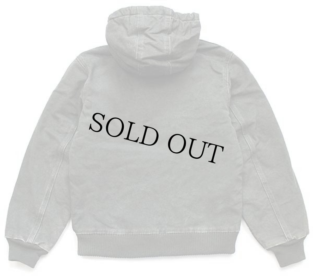 画像2: 00s メキシコ製 carharttカーハート キルティングライナー ダック地 アクティブジャケット パーカー モスグリーン ボーイズL (2)