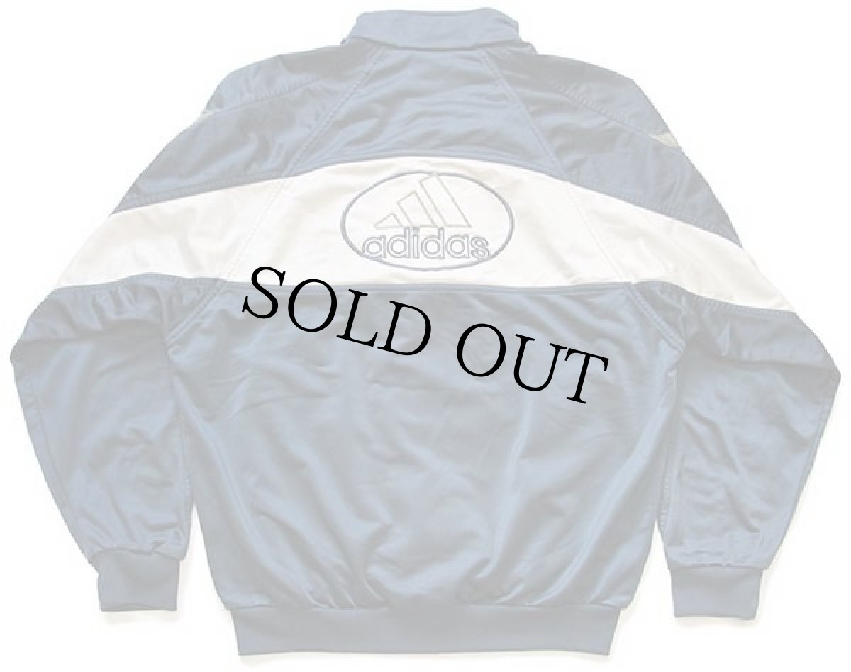 画像2: 00s adidasアディダス パフォーマンス ロゴ刺繍 トラックジャケット 薄紺 L★ジャージ (2)