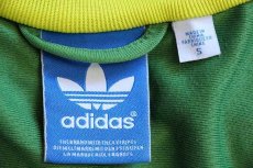 画像4: adidasアディダス トレフォイル ロゴ フェルトプリント&刺繍 クレイジーカラー 切り替え ハイネック トラックジャケット S★15 ジャージ (4)