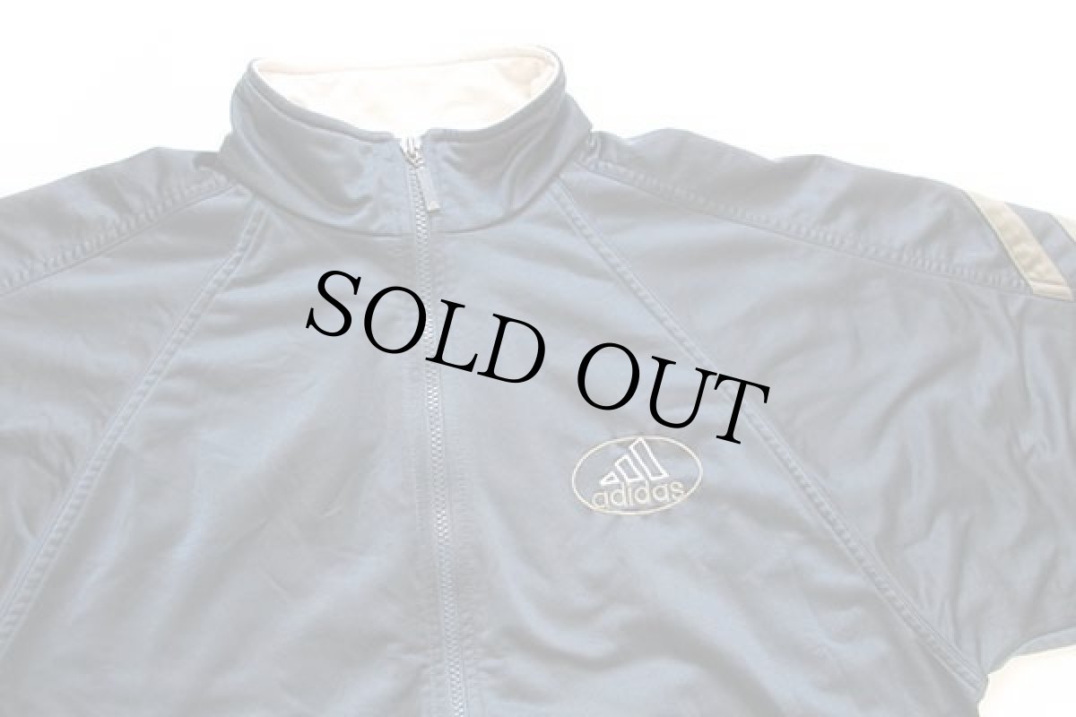 画像3: 00s adidasアディダス パフォーマンス ロゴ刺繍 トラックジャケット 薄紺 L★ジャージ (3)