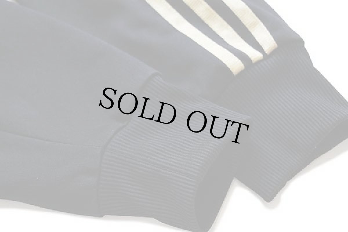 画像6: adidasアディダス トレフォイル ロゴ刺繍 トラックジャケット 黒×金 M★ジャージ (6)