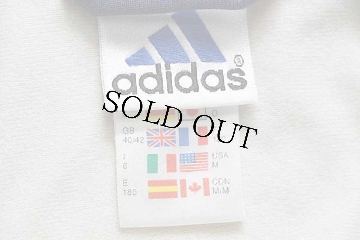 画像5: 00s adidasアディダス パフォーマンス ロゴ刺繍 マルチカラー 切り替え トラックジャケット 薄紺★ジャージ (5)