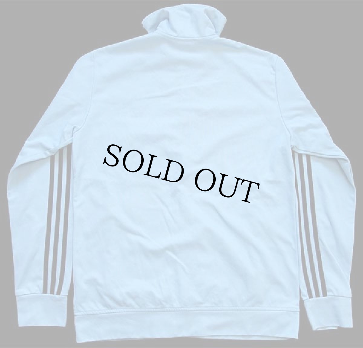 画像2: adidasアディダス DEUTSCHER FUSSBALL BUND トレフォイル フェルトプリント ハイネック トラックジャケット 水色×黒 L★ジャージ (2)