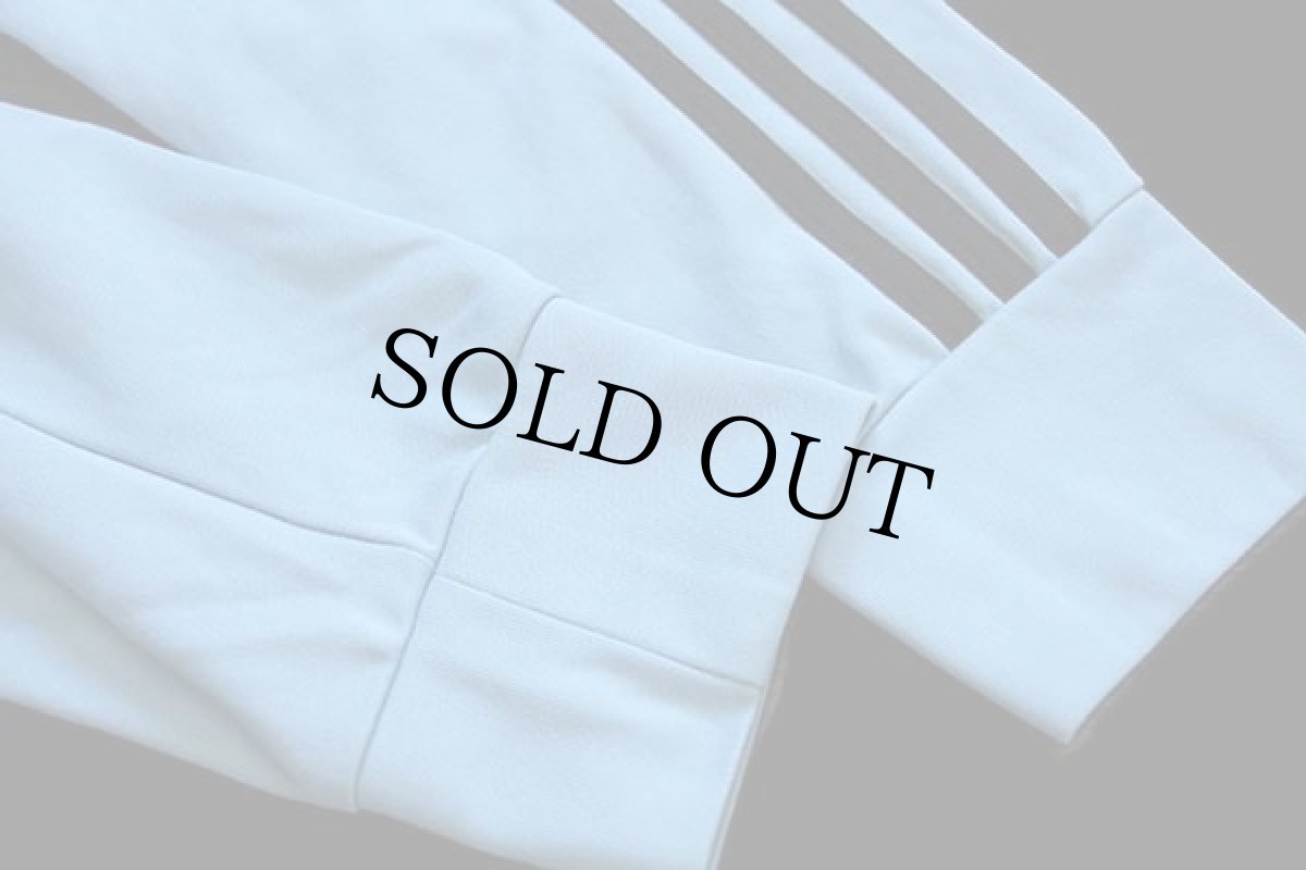 画像6: adidasアディダス DEUTSCHER FUSSBALL BUND トレフォイル フェルトプリント ハイネック トラックジャケット 水色×黒 L★ジャージ (6)