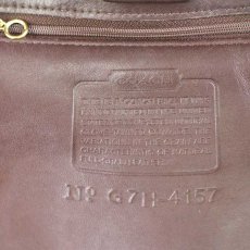 画像6: USA製 COACH オールド コーチ レザー トートバッグ 焦げ茶★4157 (6)