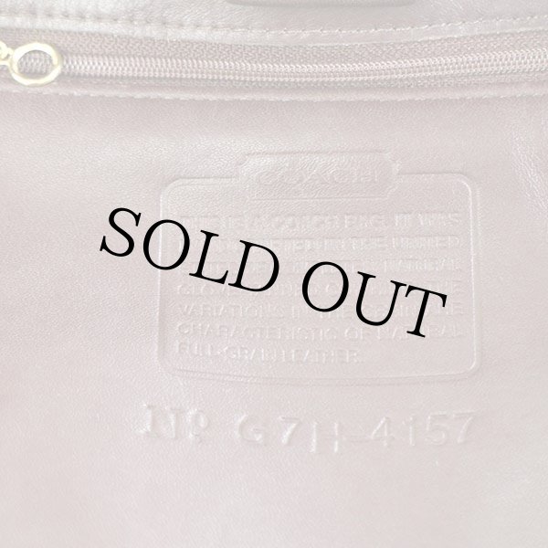 USA製 COACH オールド コーチ レザー トートバッグ 焦げ茶☆4157