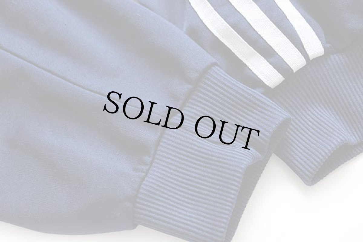 画像6: 90s adidasアディダス トレフォイル ロゴ刺繍 トラックジャケット 紺×白 L★ジャージ (6)