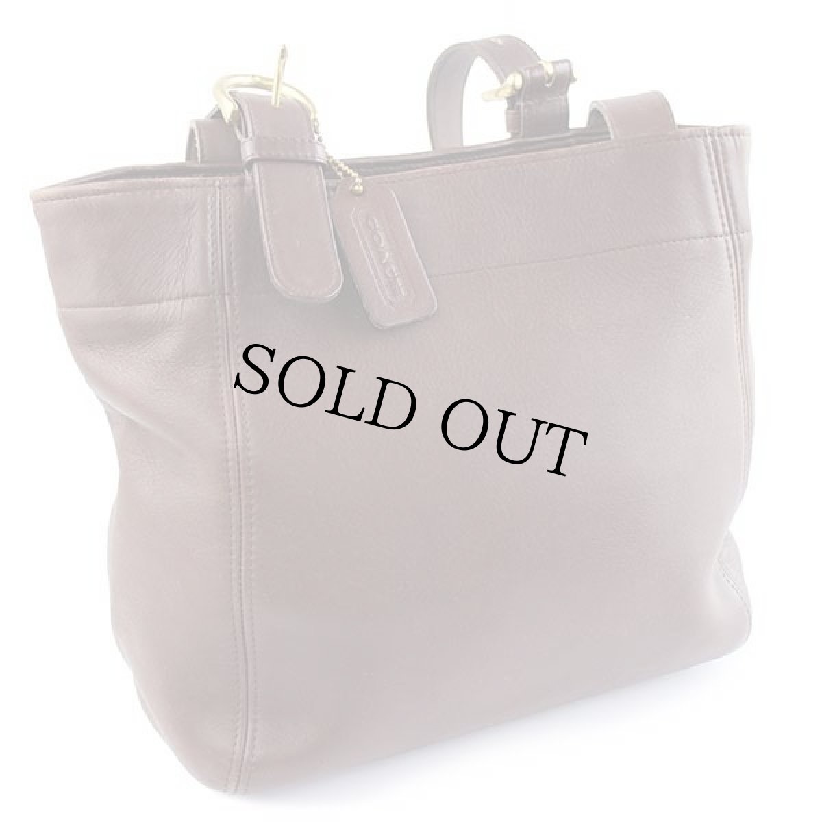 画像2: USA製 COACH オールド コーチ レザー トートバッグ 焦げ茶★4157 (2)