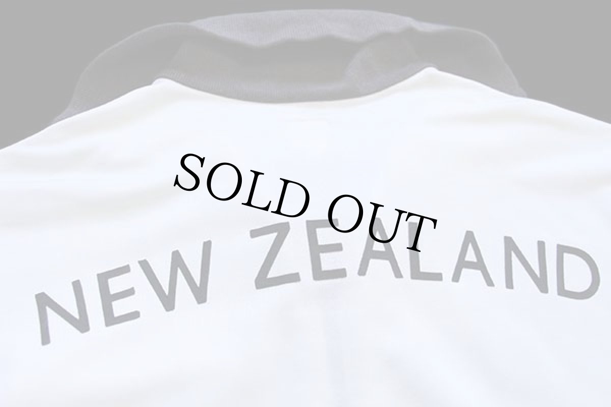 画像4: 00s adidasアディダス NEW ZEALAND フェルトプリント&パッチ付き ハイネック トラックジャケット 白×炭黒 M★ジャージ (4)