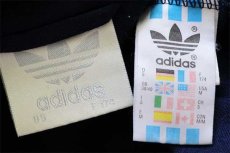 画像4: 90s adidasアディダス トレフォイル ロゴ刺繍 トラックジャケット 紺×白 M★ジャージ (4)