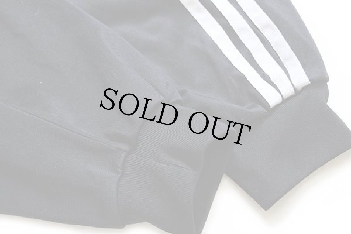 画像5: 90s adidasアディダス トレフォイル ロゴ刺繍 トラックジャケット 黒×白★ジャージ (5)