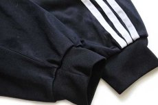 画像5: 90s adidasアディダス トレフォイル ロゴ刺繍 トラックジャケット 黒×白★ジャージ (5)